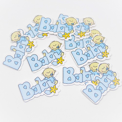 Streuteile Taufe Geburt Junge Baby